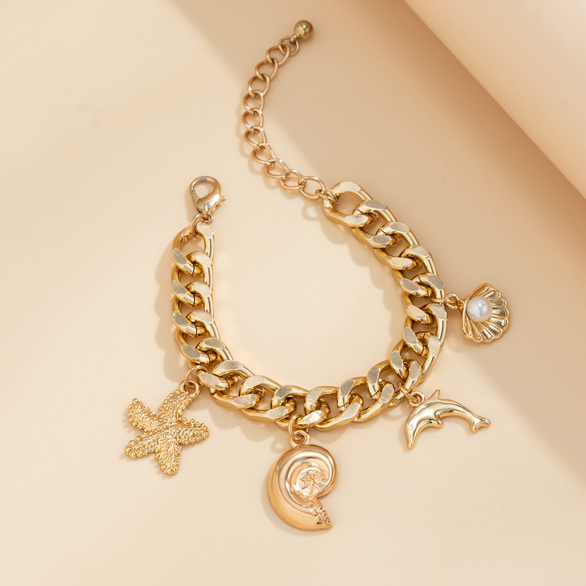 Starfish Pendant Choker Necklace Bracelets Women Trendy Vintage Tassel Chain Grunge Jewelry Fashion Jewelry