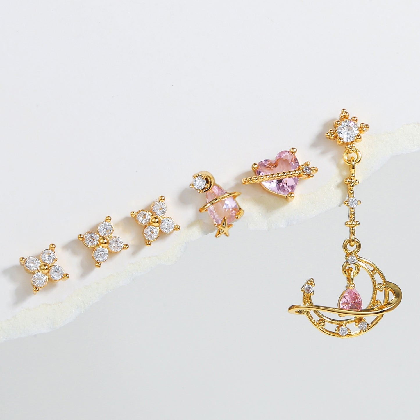 Sweet Love Earrings Set For Women