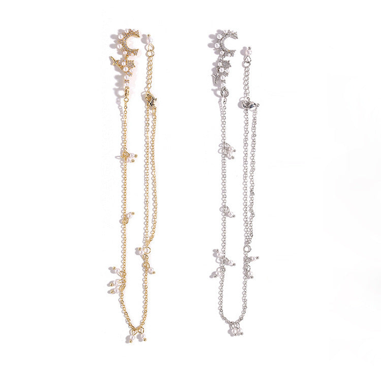 Nail Art Bracelet Jewelry Pearl Chain