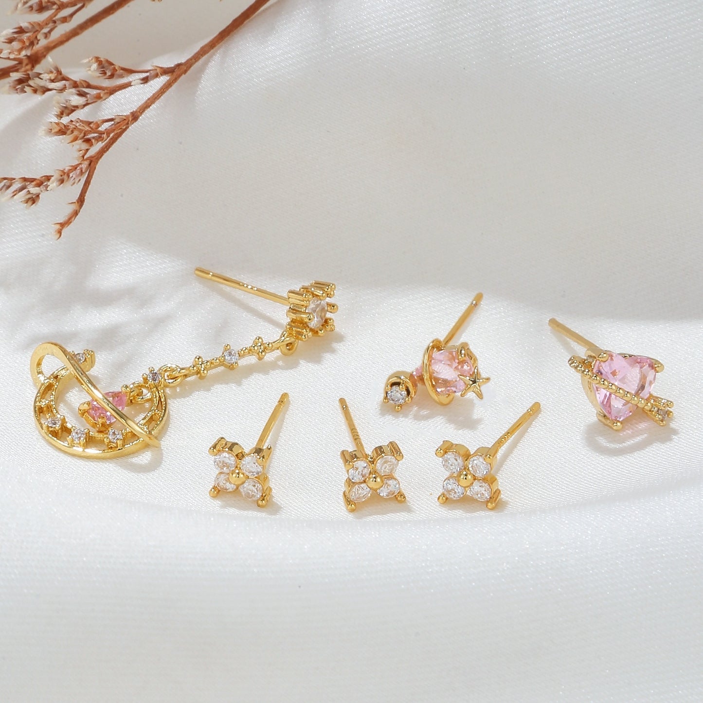 Sweet Love Earrings Set For Women