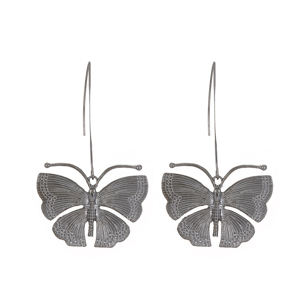 Retro Long Butterfly Earrings For Women