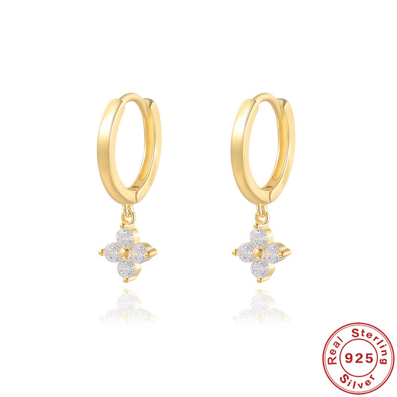 New Dignified Flowers Earrings For Women