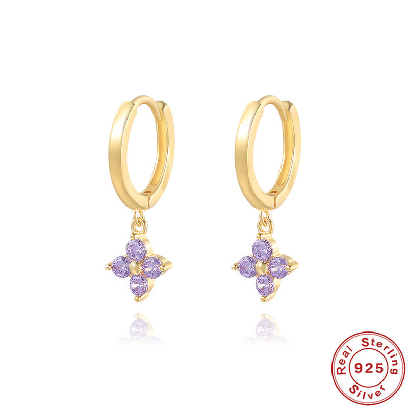 New Dignified Flowers Earrings For Women