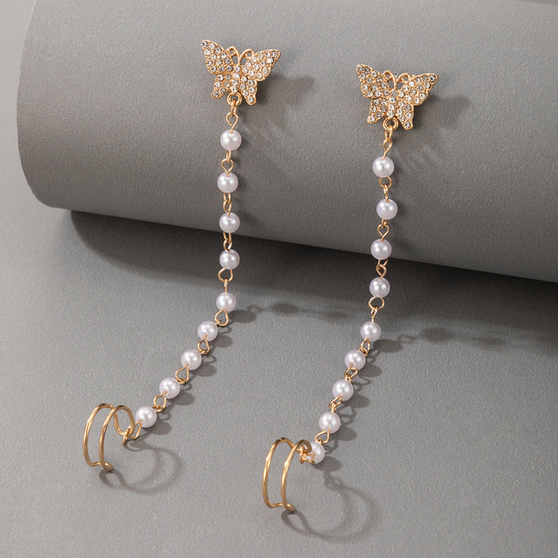 Pearl Jewelry Alloy Earrings