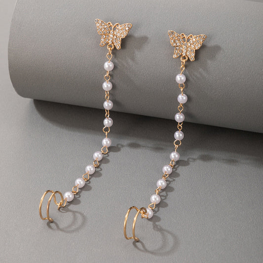 Pearl Jewelry Alloy Earrings