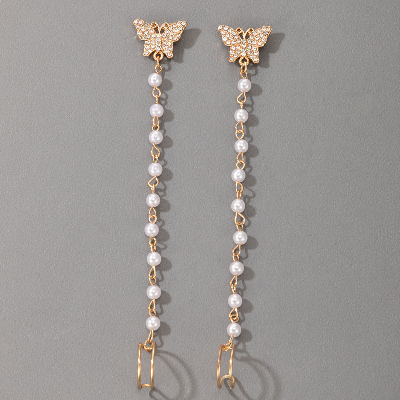 Pearl Jewelry Alloy Earrings