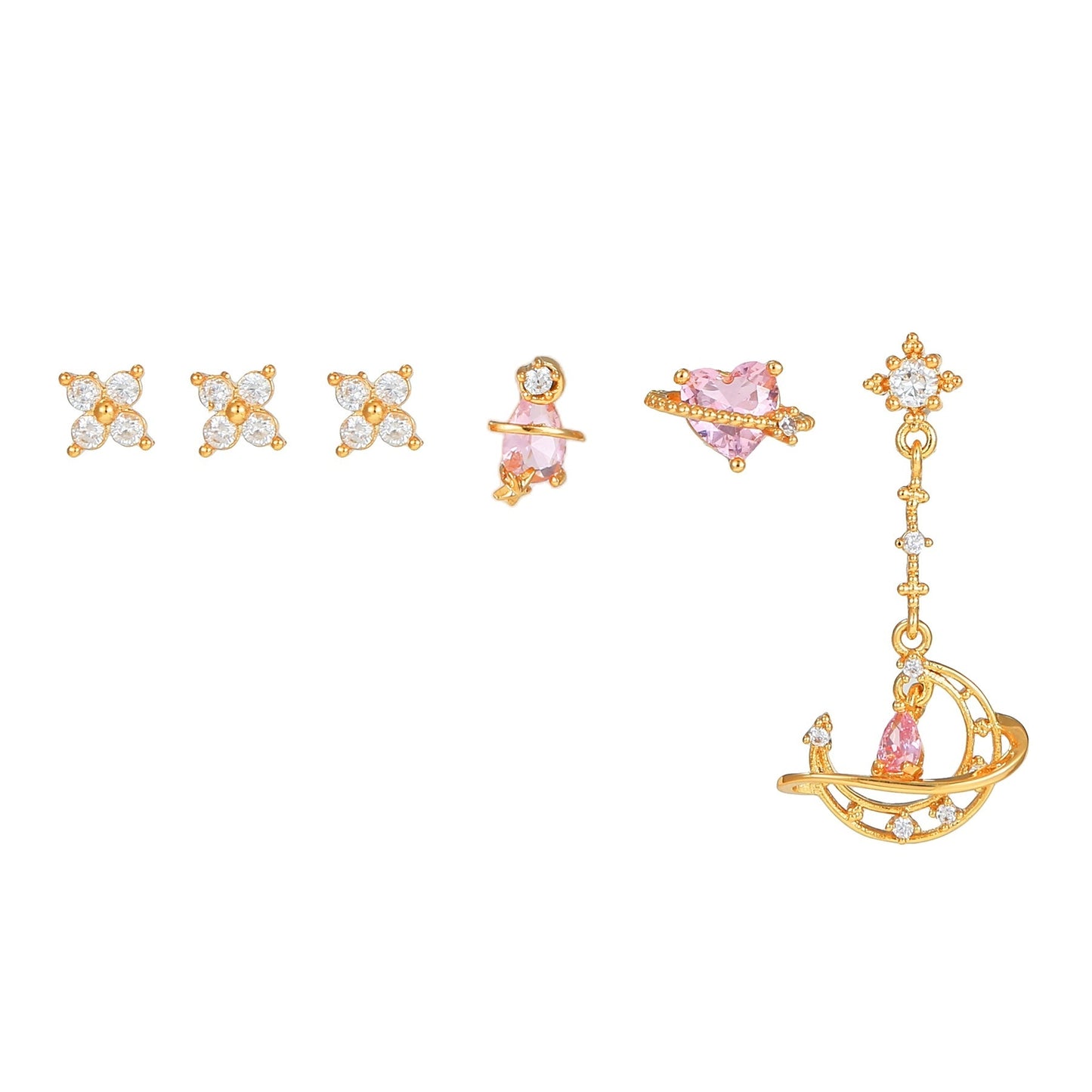Sweet Love Earrings Set For Women